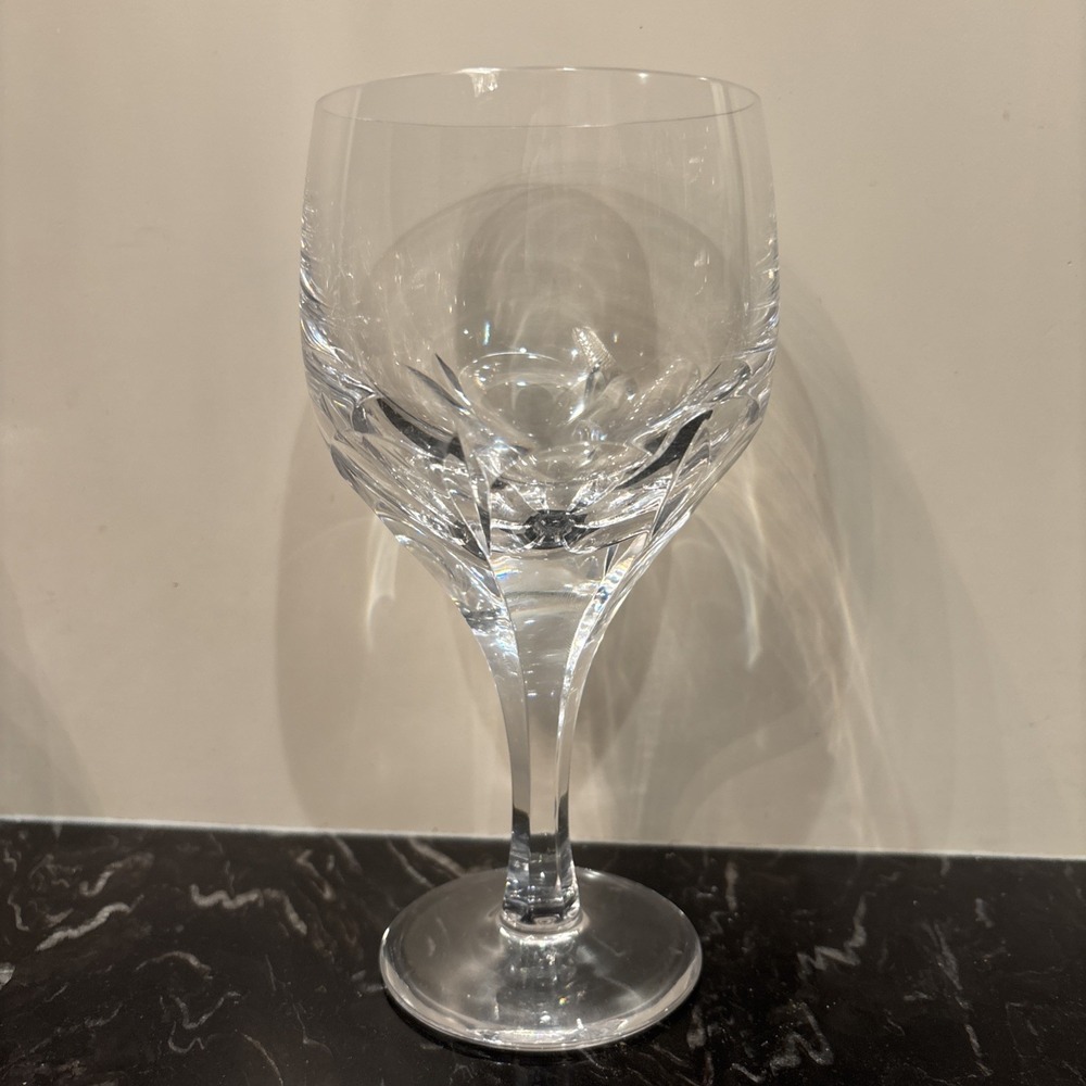 Atlantis Evora Cut Crystal 9 oz. Water Glasses Goblets - Set Of 10 - Picture 3 of 8